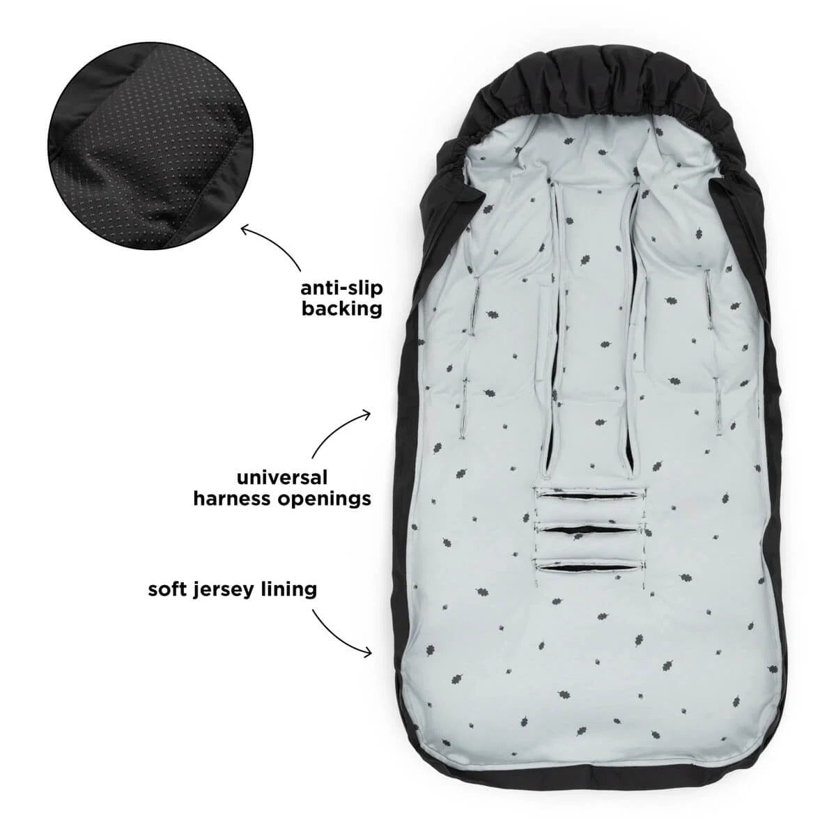 Done by Deer® Footmuff winter  Black