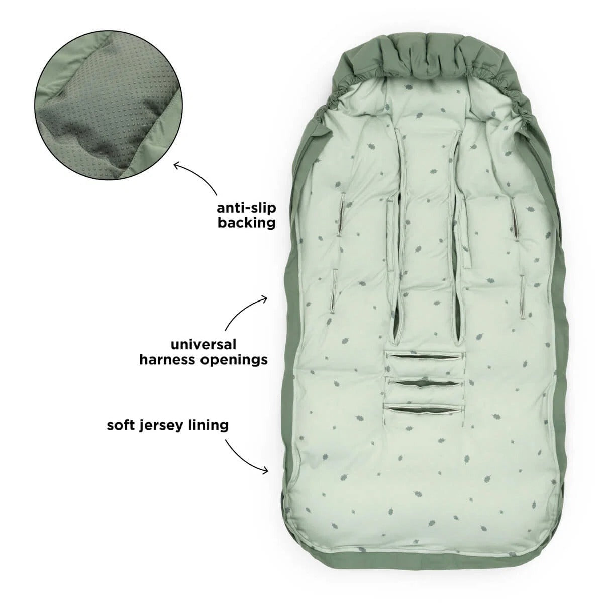 Done by Deer® Footmuff winter  Green