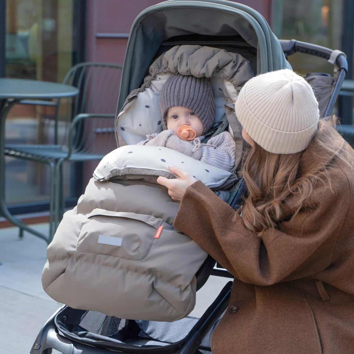 Done by Deer® Footmuff winter  Taupe
