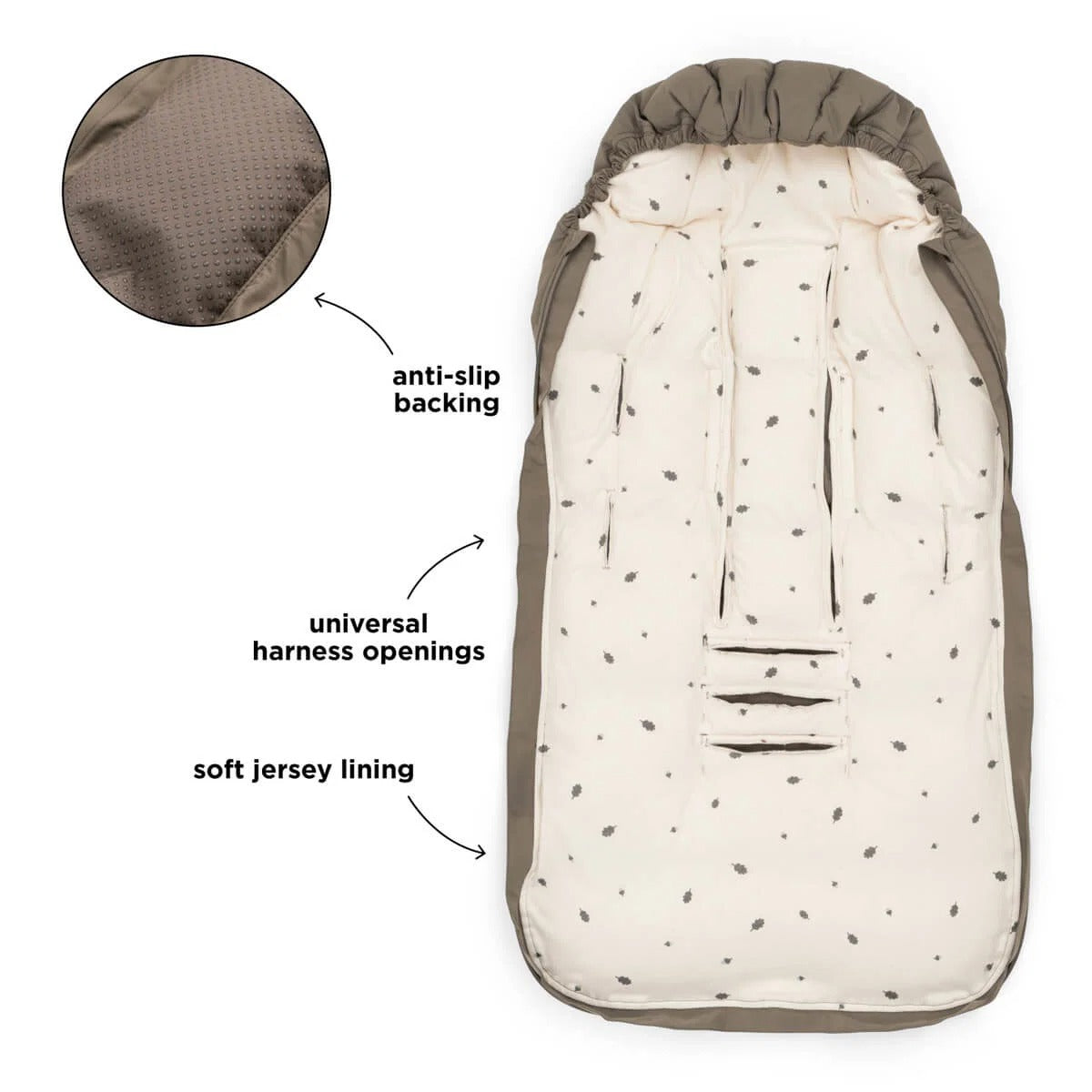 Done by Deer® Footmuff winter  Taupe