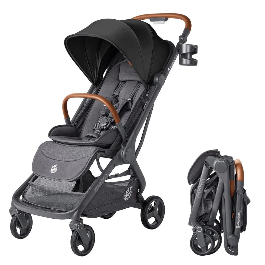 Ergobaby® Kompaktni mestni voziček Metro 3 Deluxe Black Ergobaby