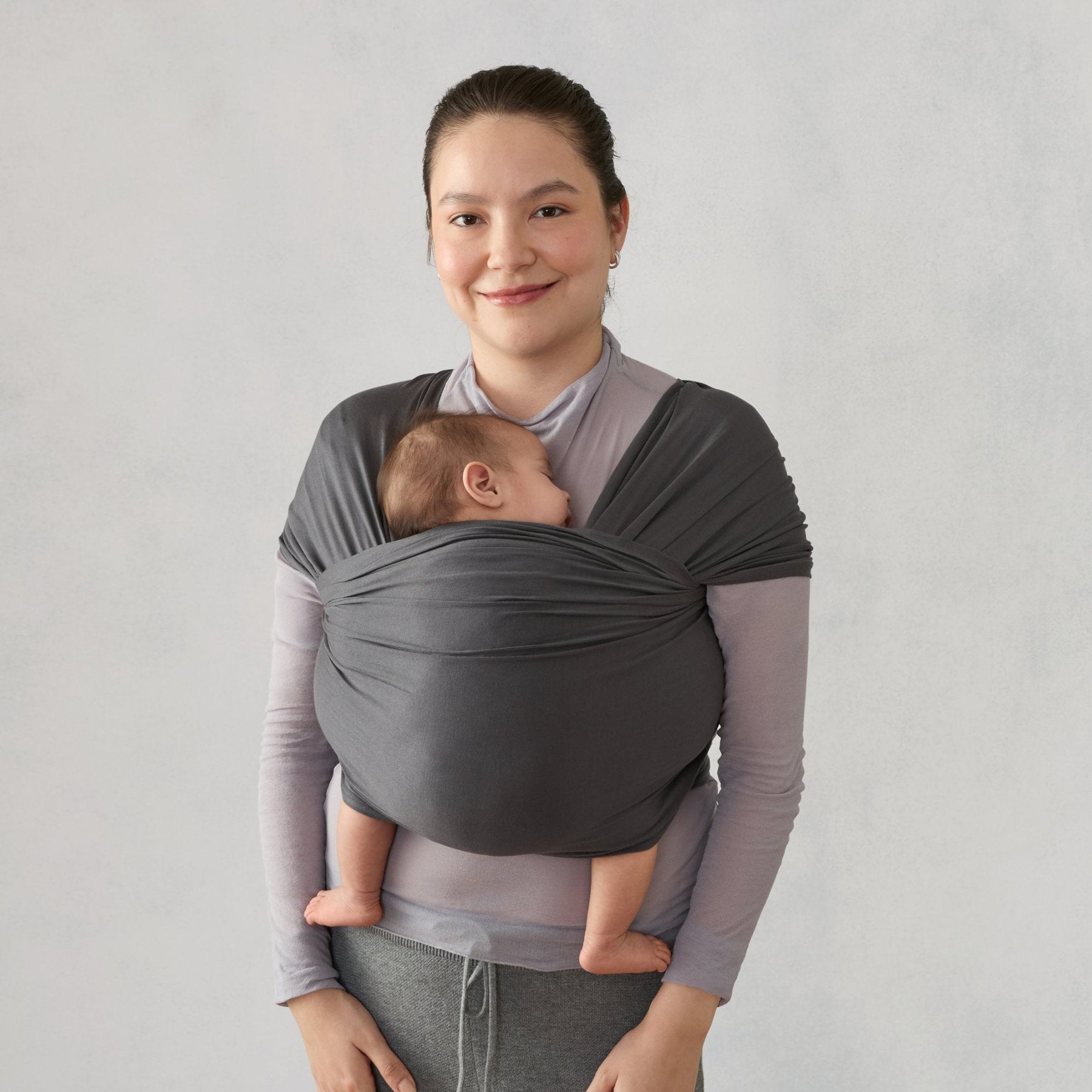 Ergobaby® Aura Wrap Sustainable Knit Soft Black