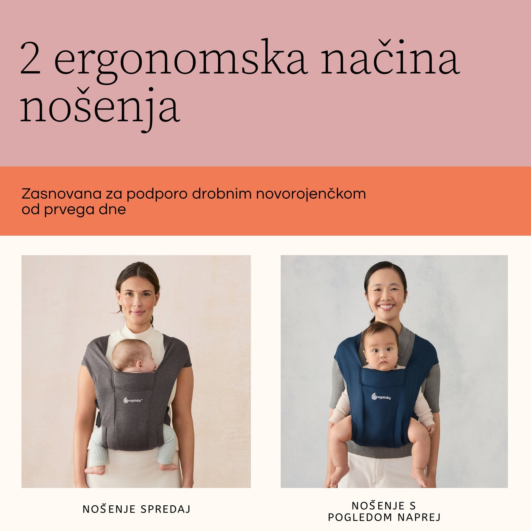 Ergobaby® Nosiljka Embrace Heather Grey