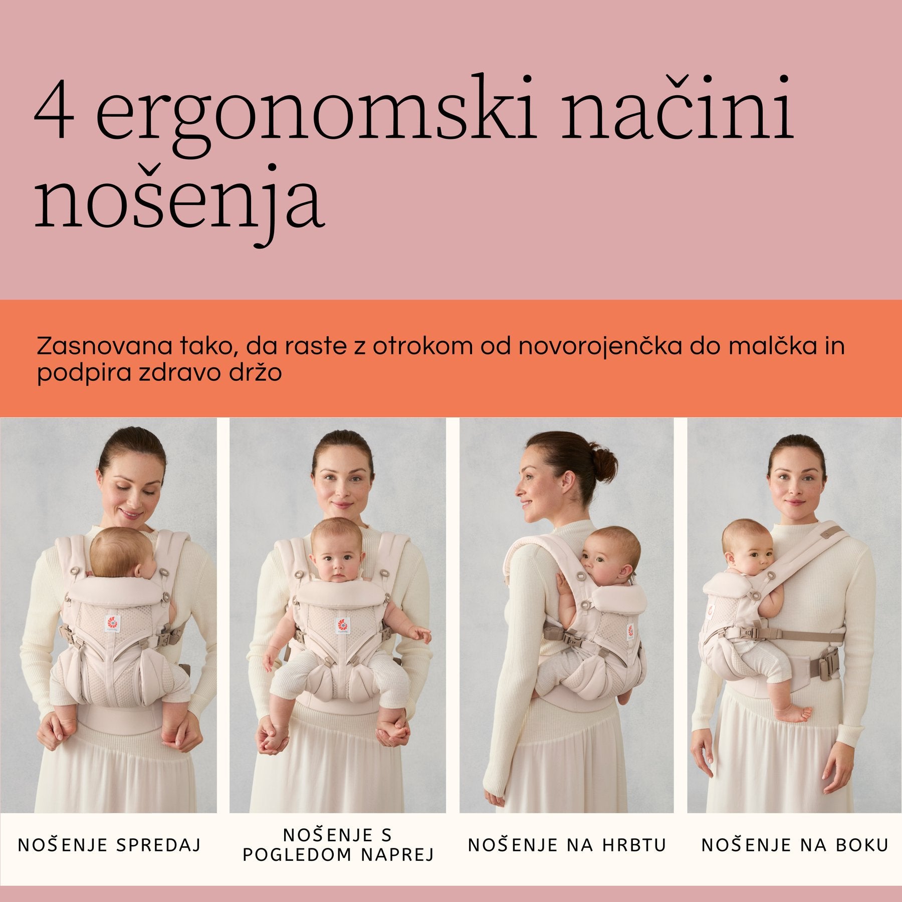 Ergobaby® Nosiljka Omni Classic Mesh Luminous Ivory
