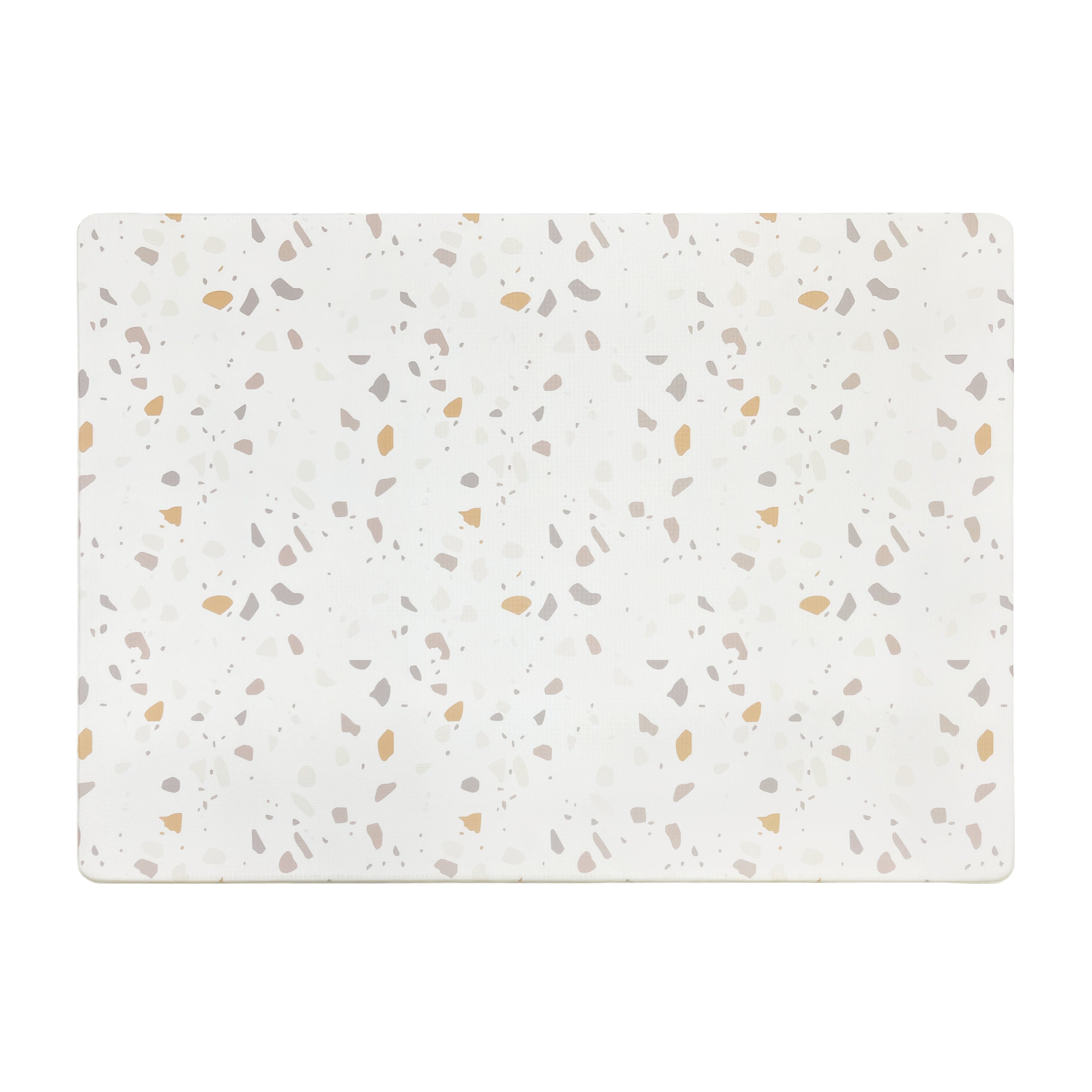 Evibell® Obojestranska igralna podloga iz TPU pene 140x200 Confetti/Terracotta