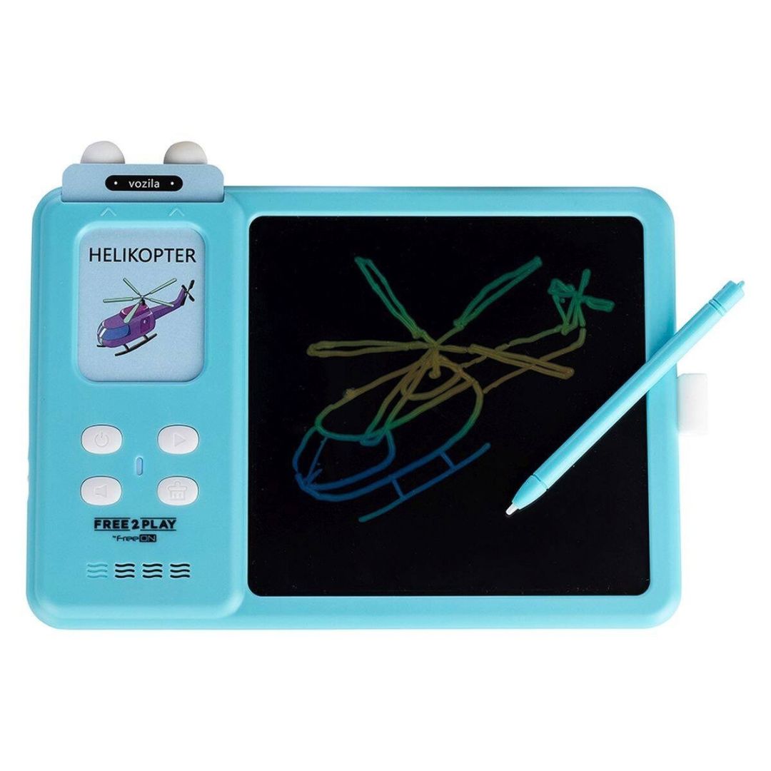 Free2Play® Interaktivna LCD tablica s karticami 2v1 Blue – slika 5