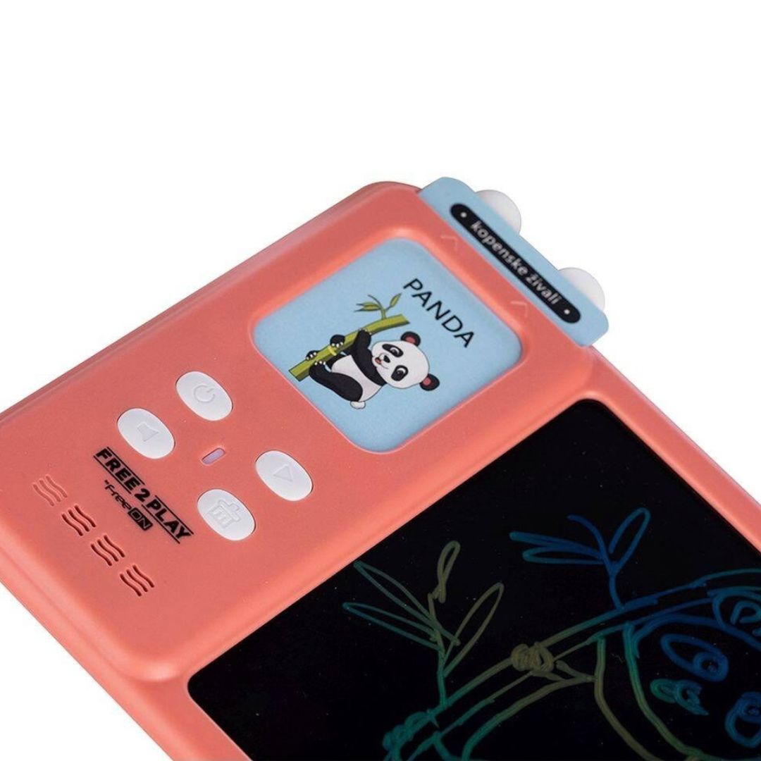 Free2Play® Interactive LCD Tablet with Cards 2in1 Pink – slika 5