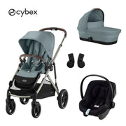 Cybex® Otroški voziček 3v1 Gazelle™ S + Avtosedež Aton B2 Stormy Blue Cybex