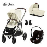 Cybex® Otroški voziček 3v1 Gazelle™ S + Avtosedež Cloud G Seashell Beige Cybex