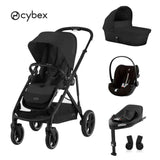 Cybex® Dječja kolica 4u1 Gazelle™ S + Autosjedalica Cloud G + IsoFix baza G Moon Black