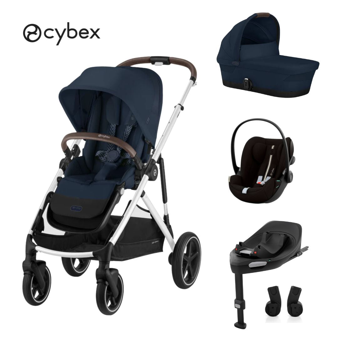 Cybex® Otroški voziček 4v1 Gazelle™ S + Avtosedež Cloud G + IsoFix baza G Ocean Blue Cybex