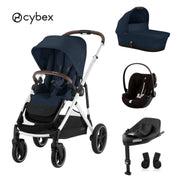 Cybex® Otroški voziček 4v1 Gazelle™ S + Avtosedež Cloud G + IsoFix baza G Ocean Blue Cybex