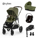 Cybex® Dječja kolica 4u1 Gazelle™ S + Autosjedalica Cloud G + IsoFix baza G Moss Green