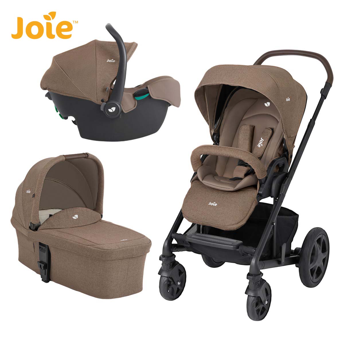 Joie® Chrome™ DLX Trio Stroller Toffee