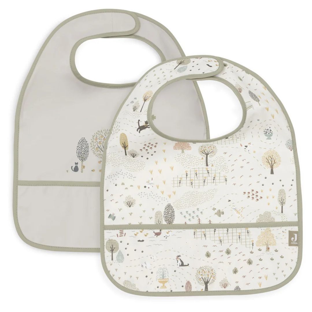 Jollein® Nepremočljivi slinček Tiny Park 2 kos Jollein