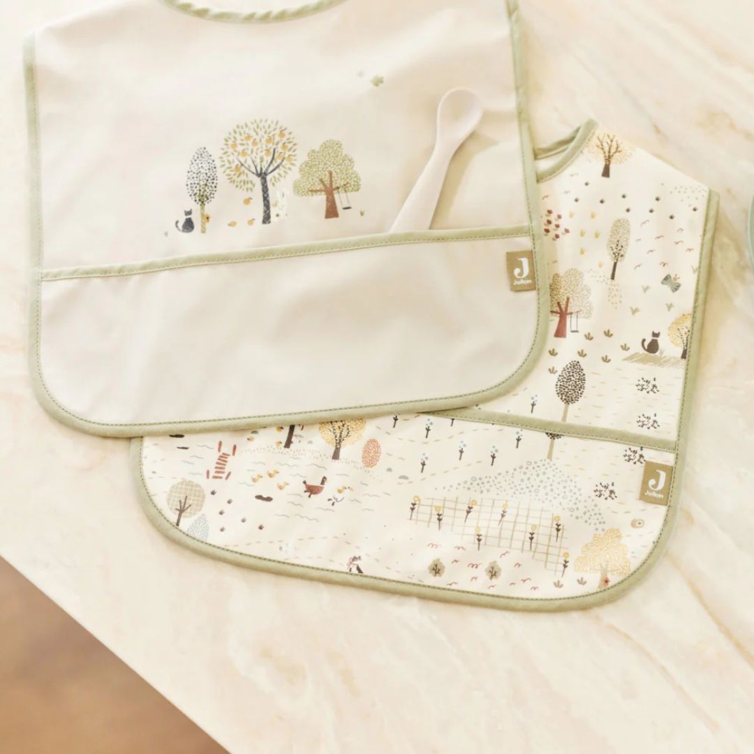 Jollein® Nepremočljivi slinček Tiny Park 2 kos Jollein