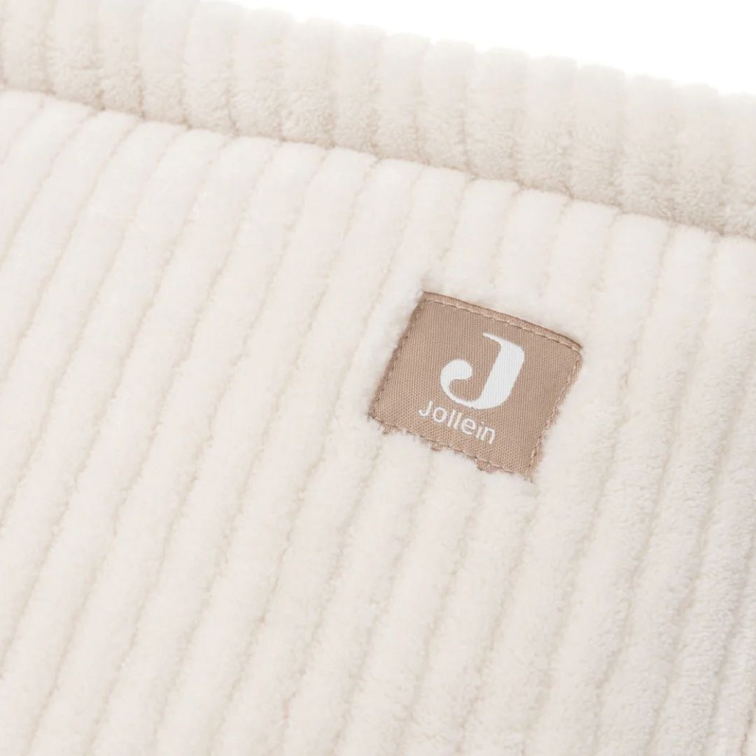 Jollein® Obroba za posteljico Cloudy Rib 180x30 Oatmeal