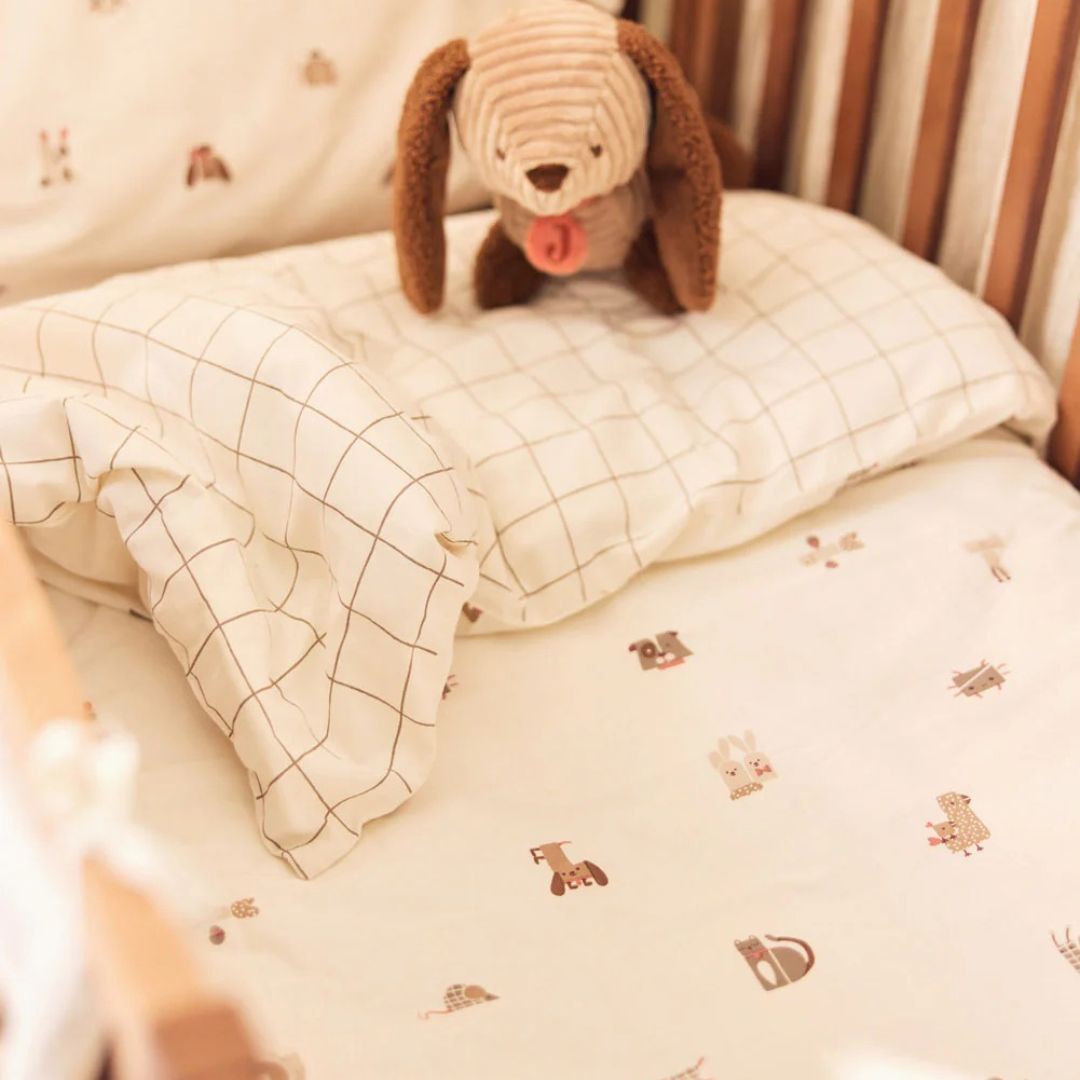 Jollein® Otroška posteljnina 140x100 Animal Friends Jollein