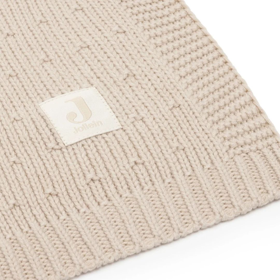 Jollein® Copertina in cotone Sprinkle Knit Sand 100x150