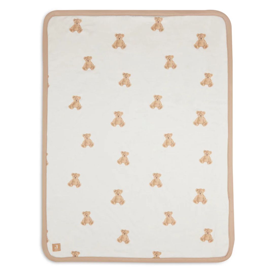 Jollein® Bombažna odejica Teddy Bear 100x150 Jollein