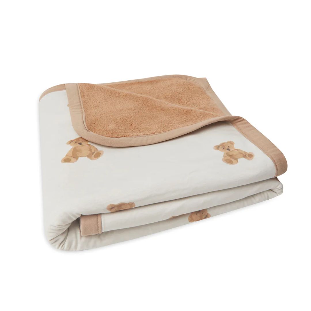 Jollein® Bombažna odejica Teddy Bear 100x150 Jollein