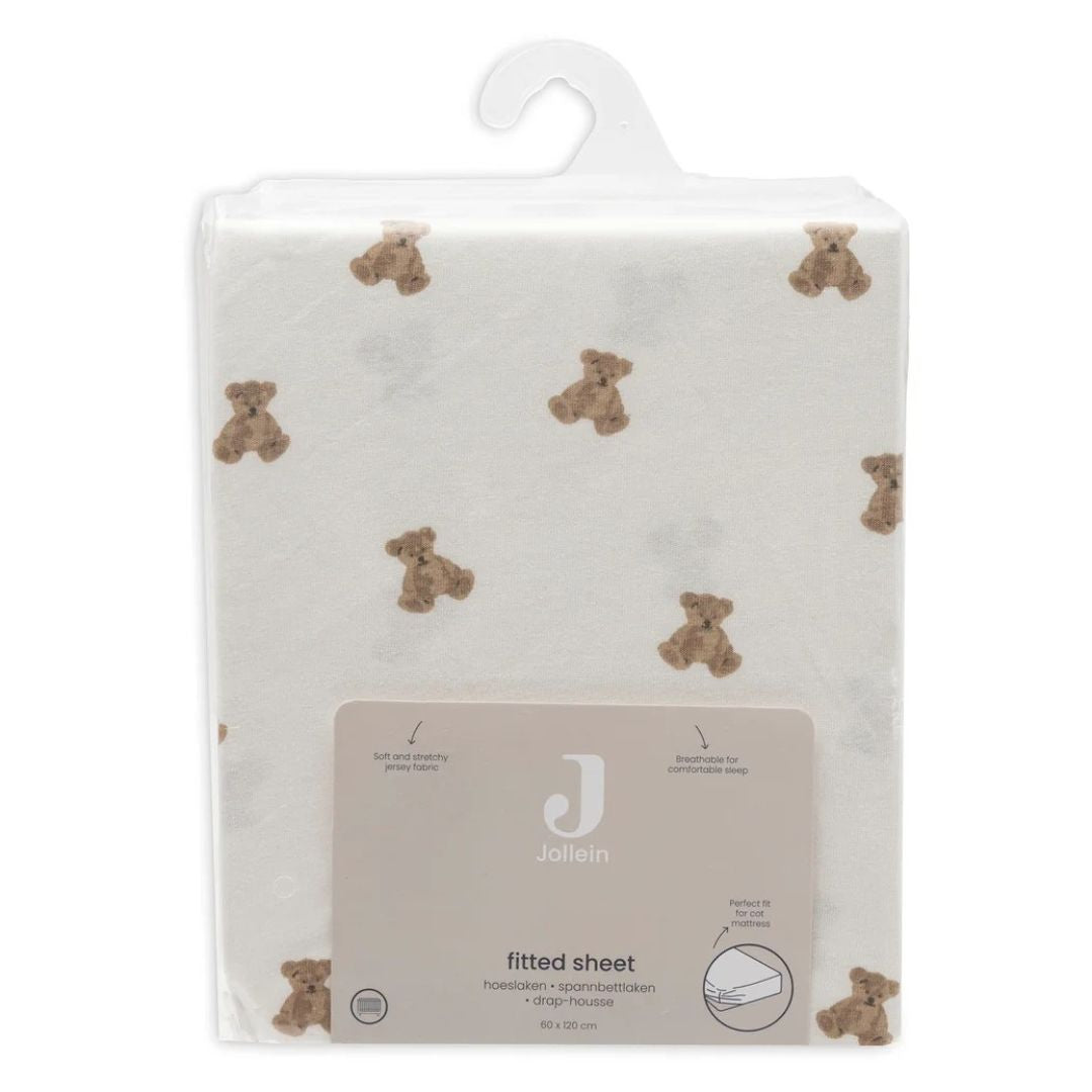 Jollein® Drap en coton 60x120cm Mini Teddy Bear