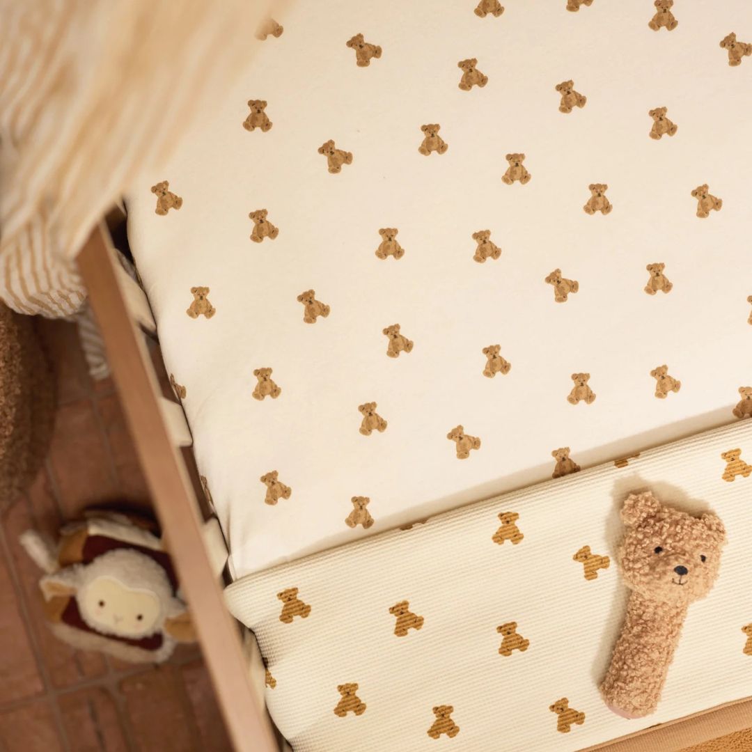 Jollein® Drap en coton 60x120cm Mini Teddy Bear