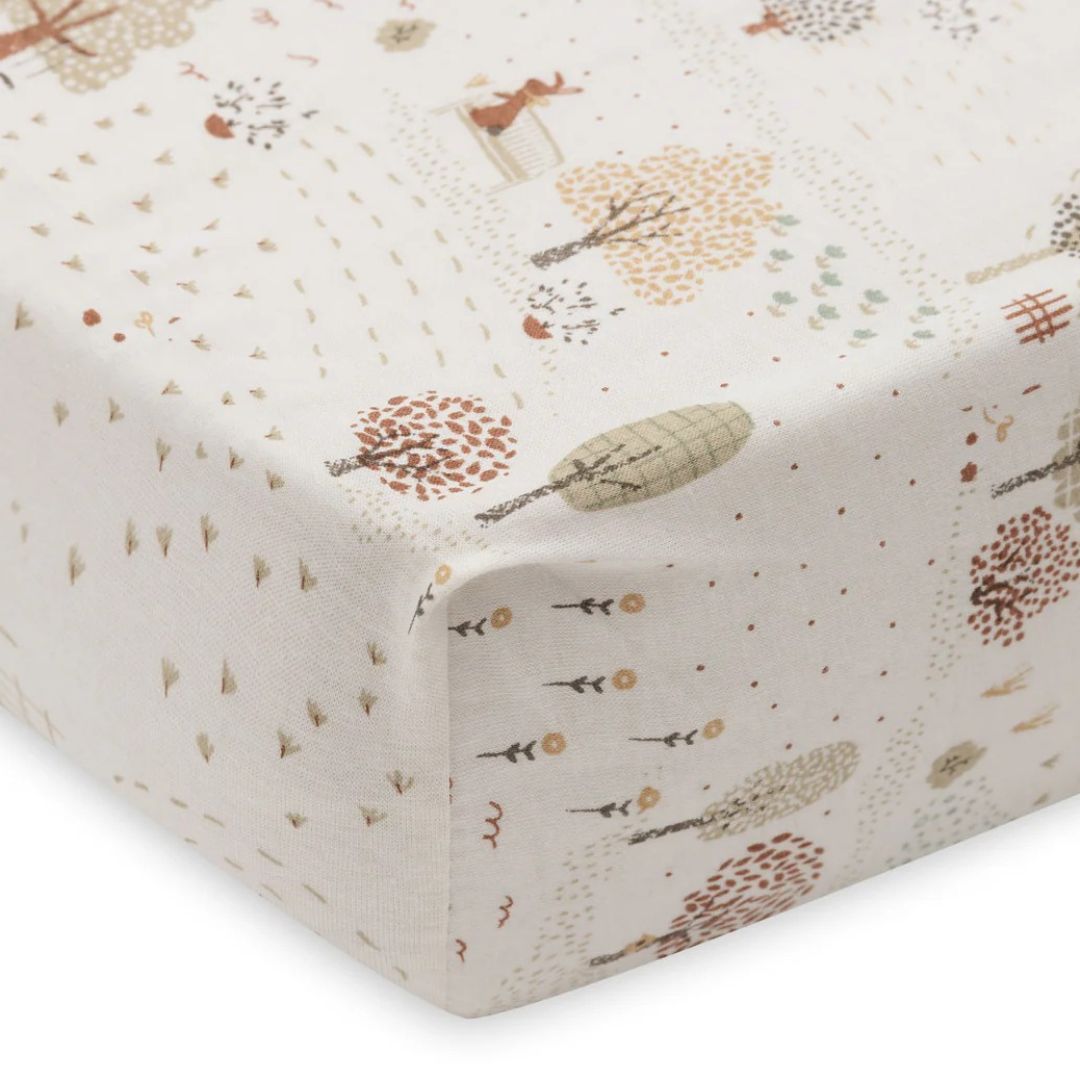 Jollein® Bombažna rjuha 60x120cm Tiny Park Jollein