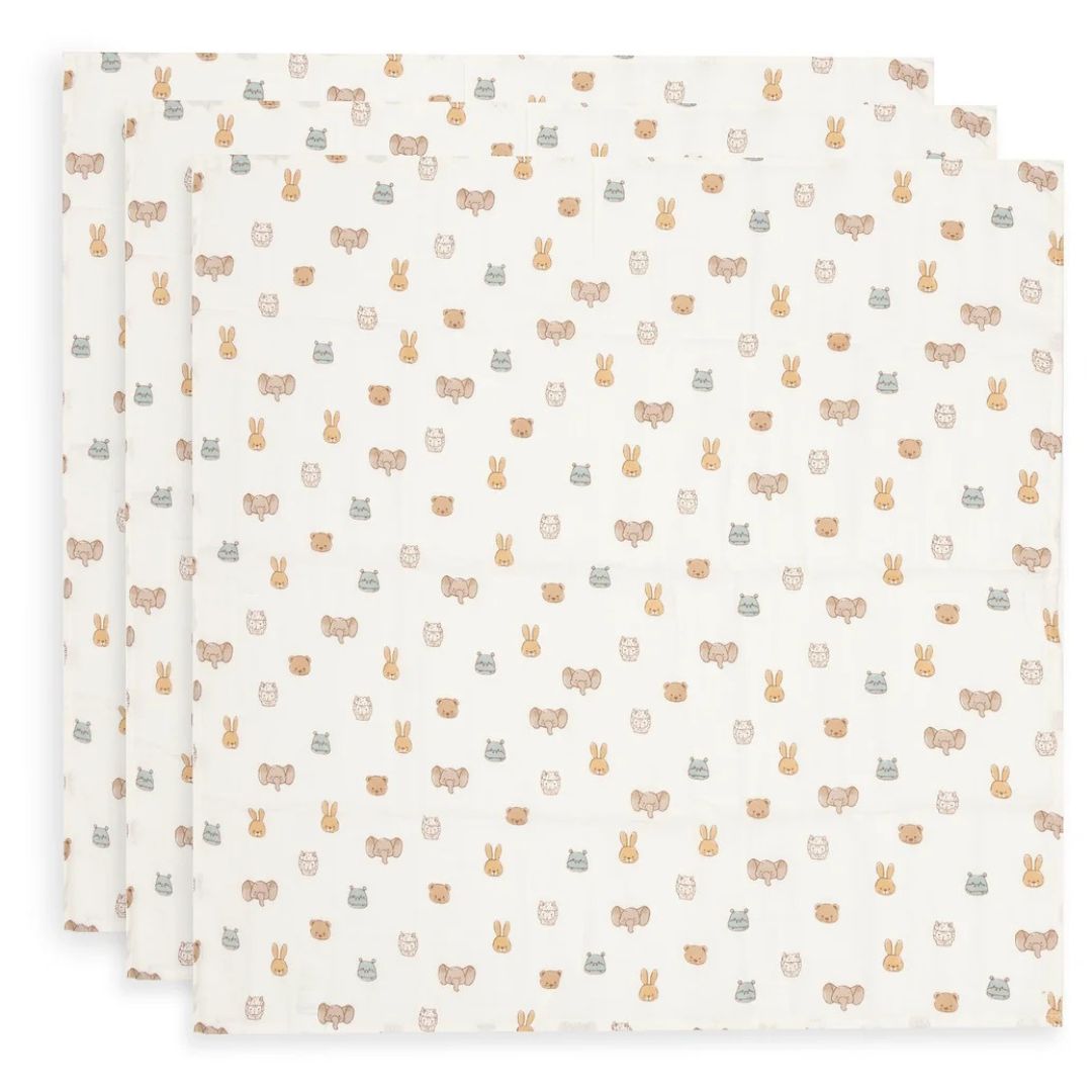Jollein® Cloth Muslin 70x70cm Jollies 3 Pack