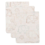 Jollein® Komplet 3 krpic za umivanje Elephant Tales 20x15 Jollein