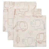 Jollein® Lot de 3 langes Elephant Tales 31x31 cm