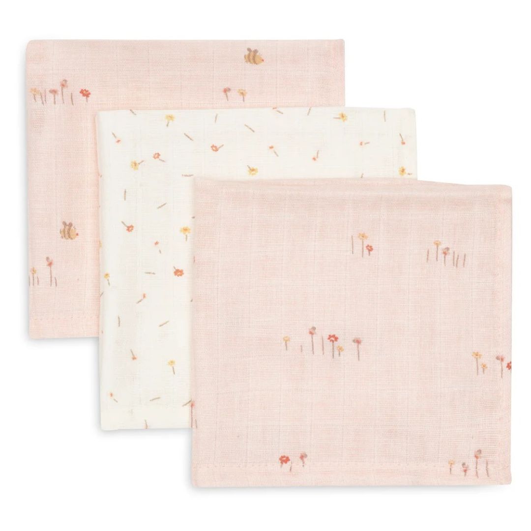 Jollein® Komplet 3 tetra pleničk Pretty Picnic 31x31 cm Jollein