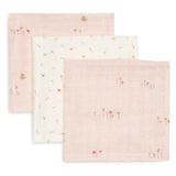 Jollein® Lot de 3 langes en mousseline Pretty Picnic 31x31 cm