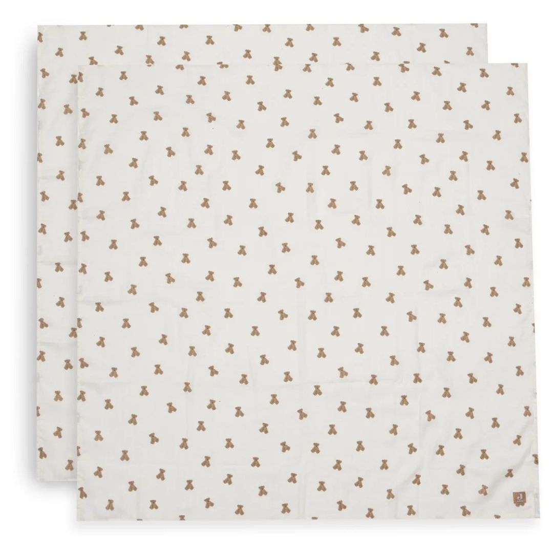 Jollein® Set di due pannolini di tetra Mini Teddy Bear 115x115
