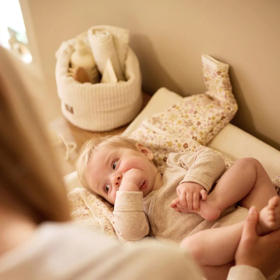 Jollein® Košarica za shranjevanje Cloudy Rib Oatmeal Jollein