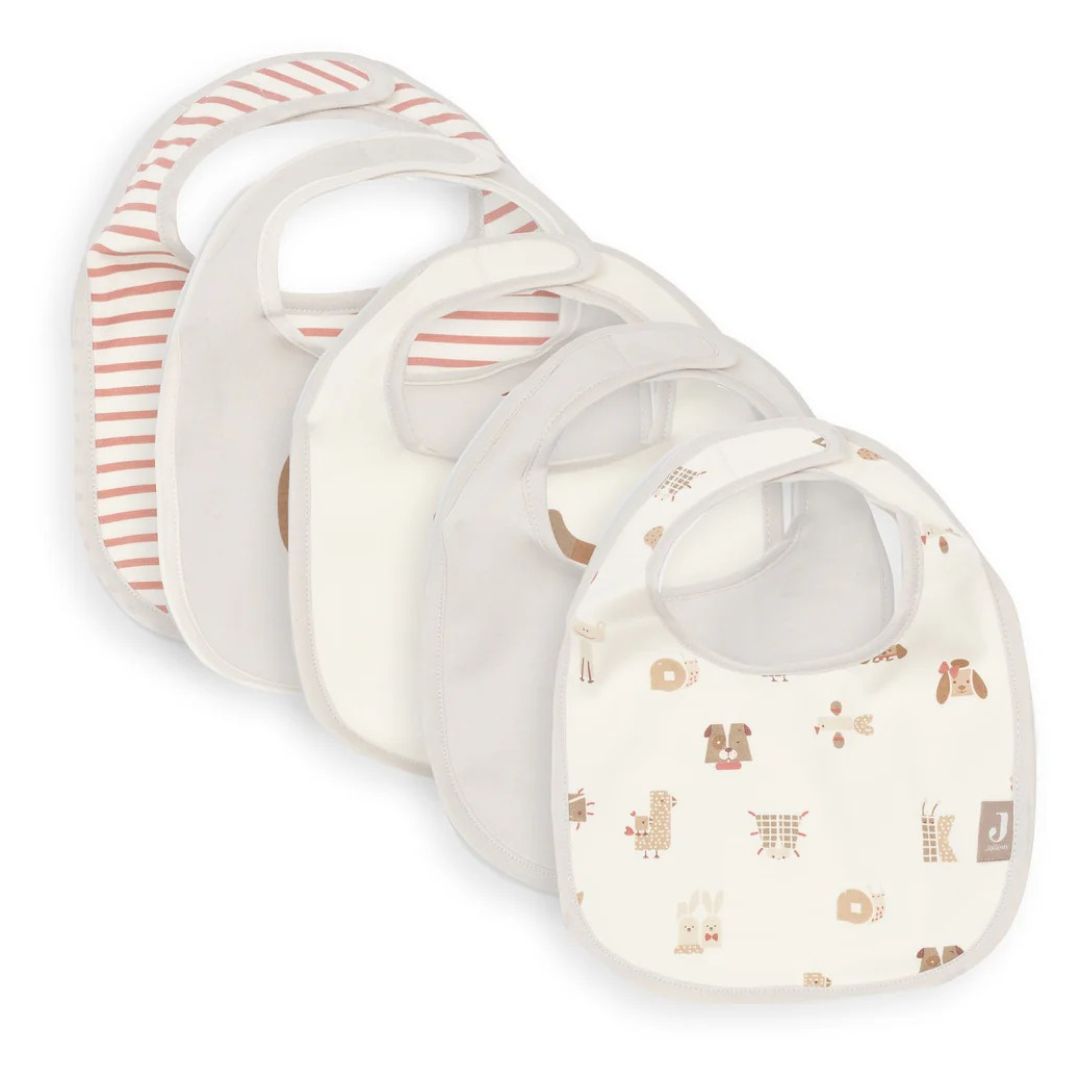 Jollein® Nepremočljivi slinček Animal Friends 5 kos Jollein