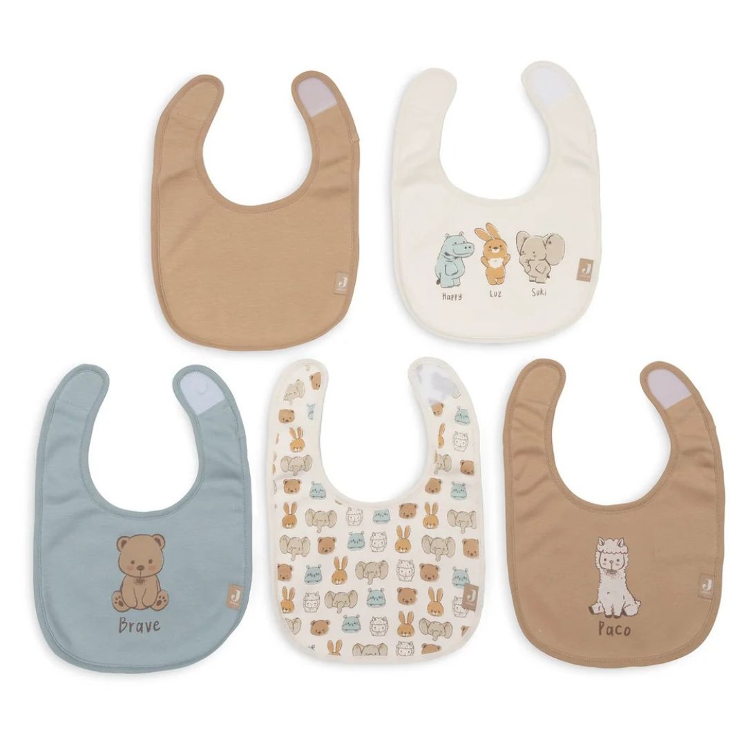 Jollein® Waterproof Bib Jollies 5 Pack