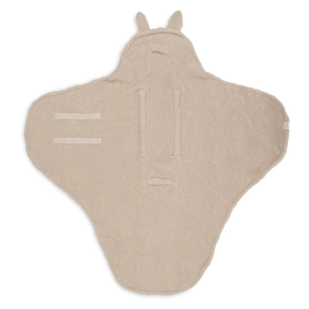 Jollein® Odeja za avtosedež Miffy Jacquard Teddy Sand 105x100