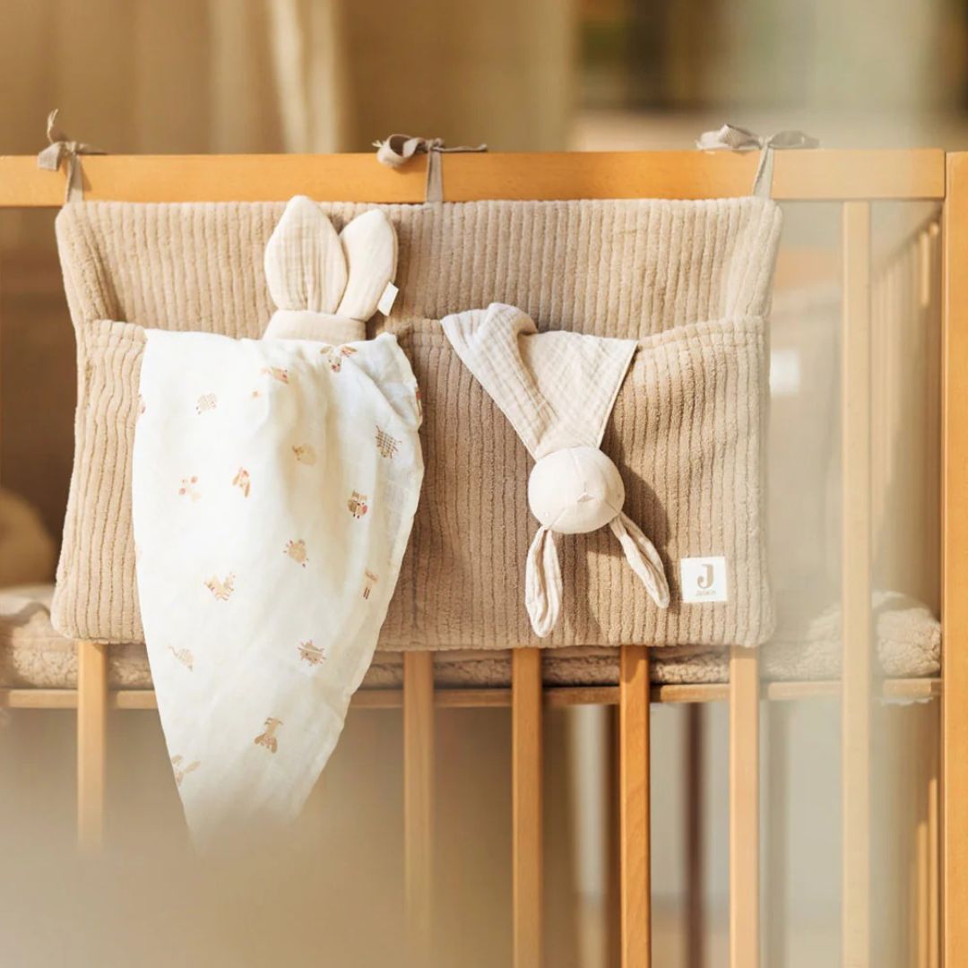 Jollein® Organizator za posteljico Cloudy Rib Oatmeal Jollein