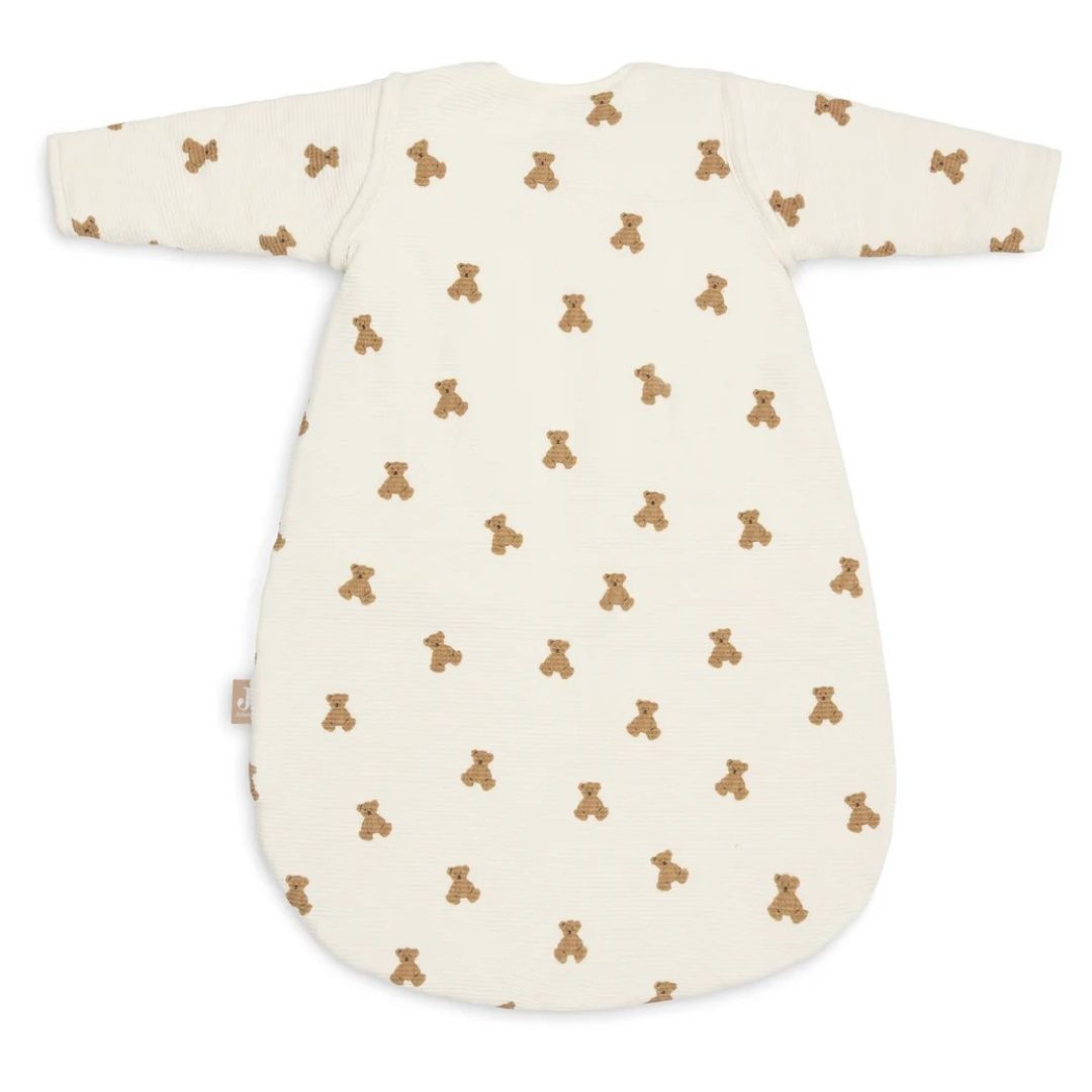 Jollein® Baby sleeping bag with removable sleeves 60cm Mini Teddy Bear Little Waffle