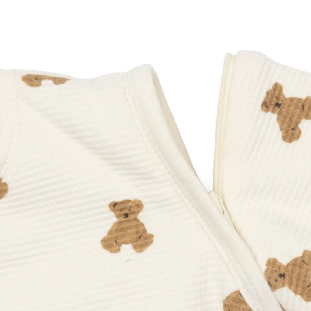 Jollein® Baby sleeping bag with removable sleeves 60cm Mini Teddy Bear Little Waffle