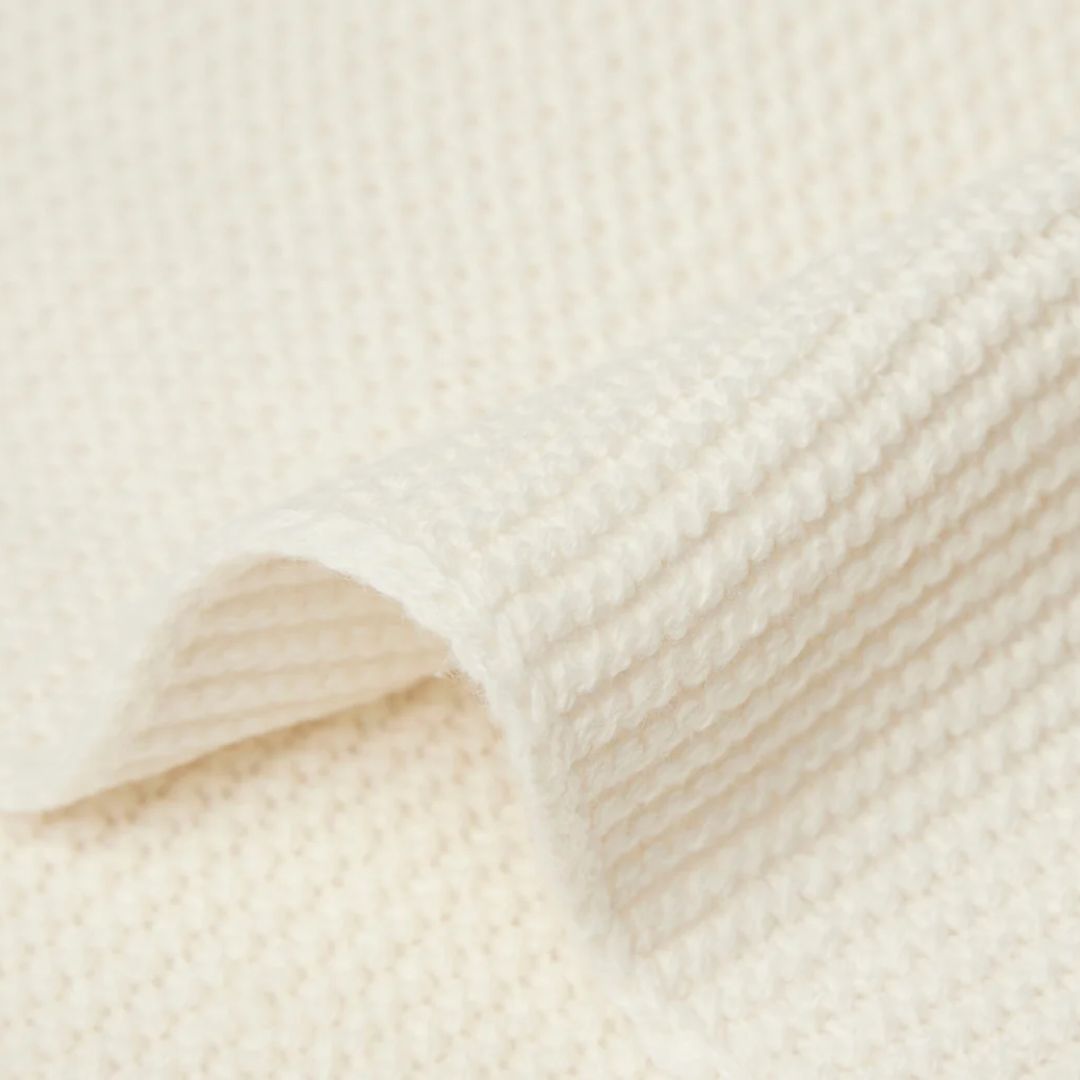 Jollein® Pletena odejica Basic Knit Ivory 75x100 Jollein