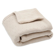 Jollein® Couverture tricotée Sprinkle Knit Sand/Fluffy 100x150