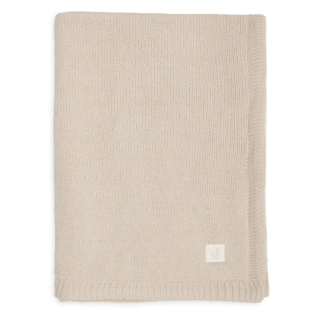 Jollein® Couverture tricotée Sprinkle Knit Sand/Fluffy 100x150