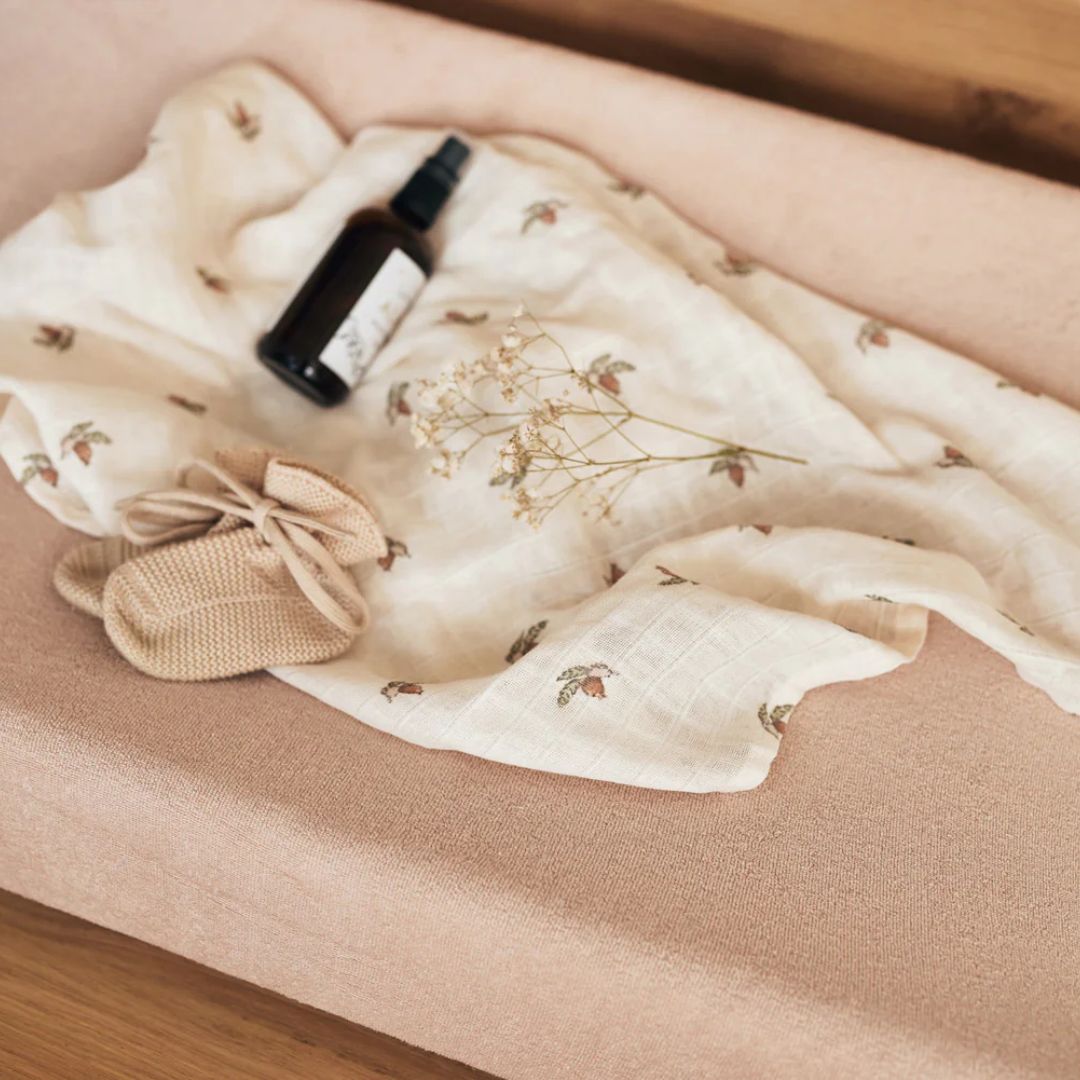 Jollein® Prevleka za previjalno podlogo 2 kosa Terry Wild Rose Jollein