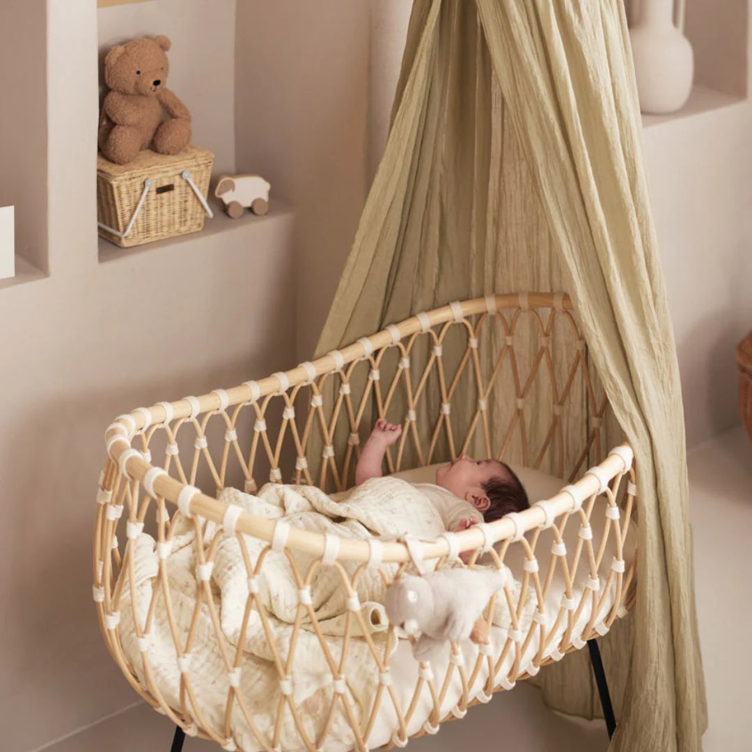 Jollein® Stojalo za posteljni baldahin s pritrdilno sponko White Jollein