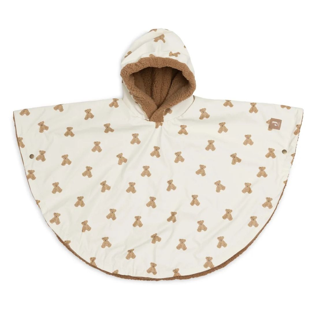 Jollein® Vodoodporen pončo Mini Teddy Bear Teddy Fleece