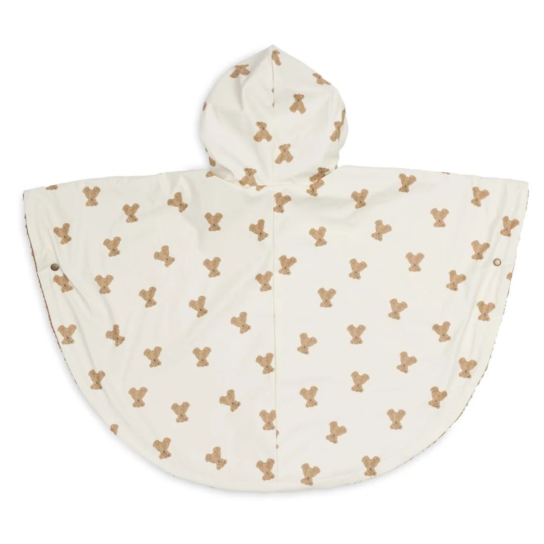 Jollein® Vodoodporen pončo Mini Teddy Bear Teddy Fleece