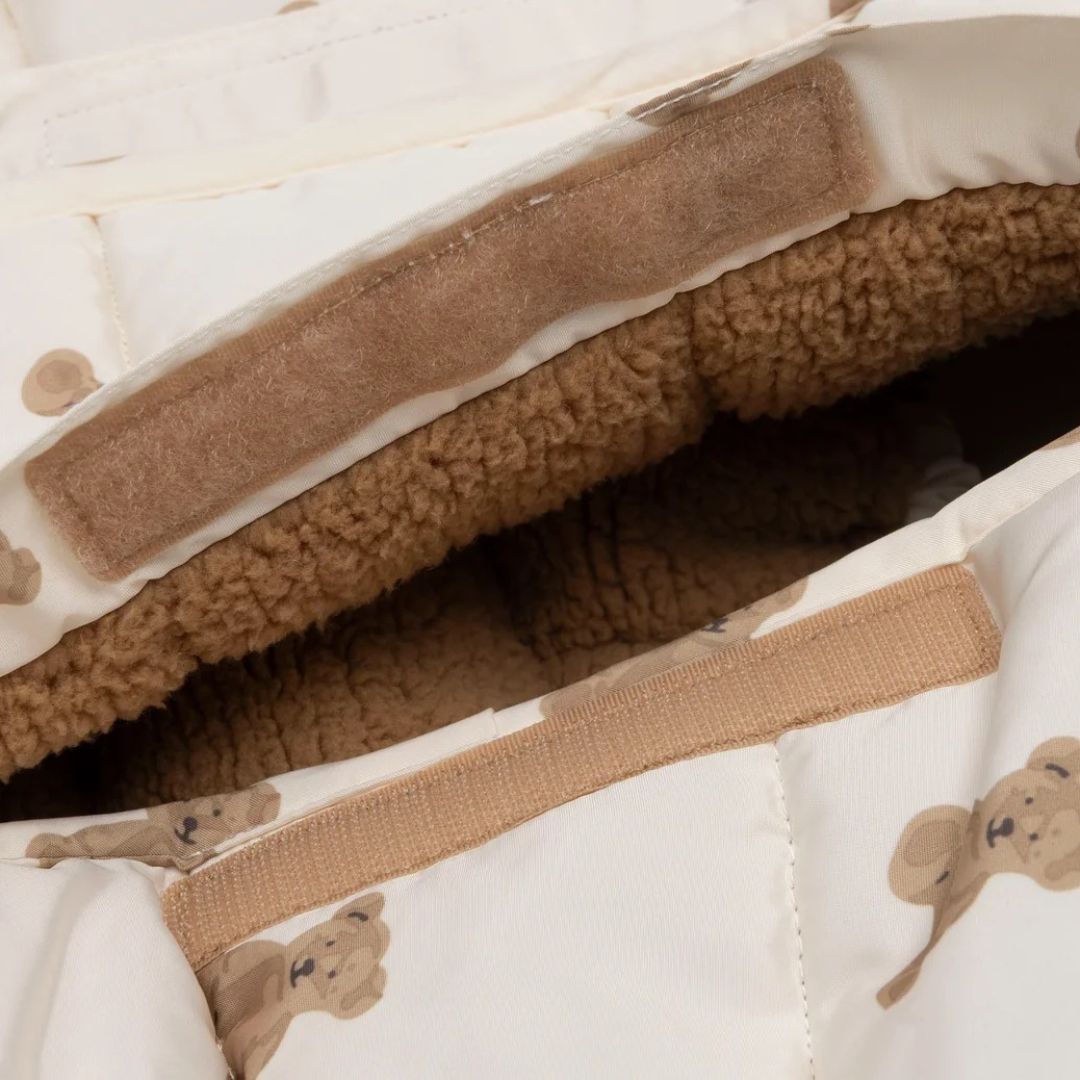 Jollein® Footmuff 0+ 3/5 points Mini Teddy Bear Puffed