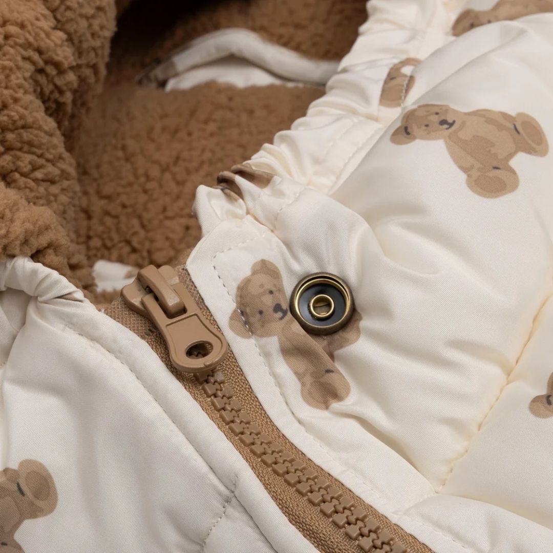 Jollein® Footmuff 0+ 3/5 points Mini Teddy Bear Puffed